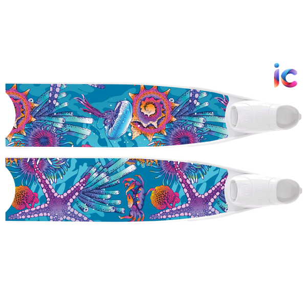 Mermaid Purple Golden Bi-Fins 2023-IC-08-Mermaid-Purple-Golden Fins €140.00