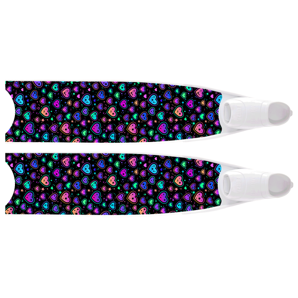 Limited Edition Hearts Bi-Fins
