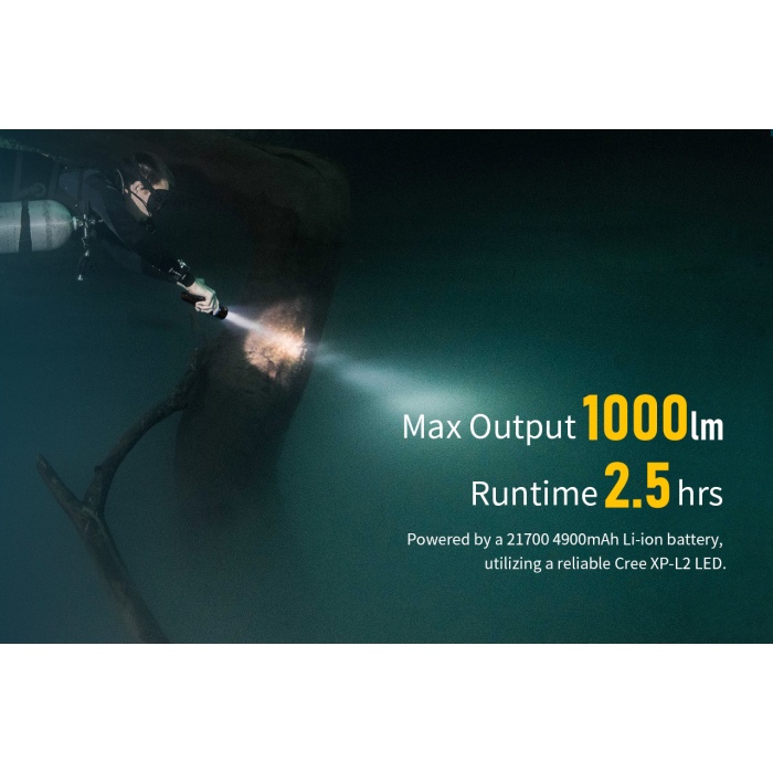 XTAR DS1 1000 lumen Dive Light