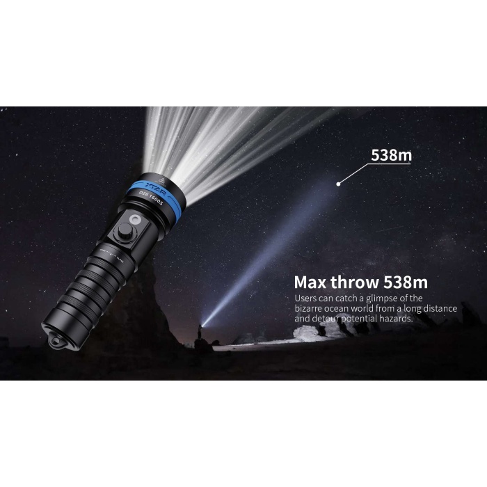 XTAR D26 1600S Dive Light