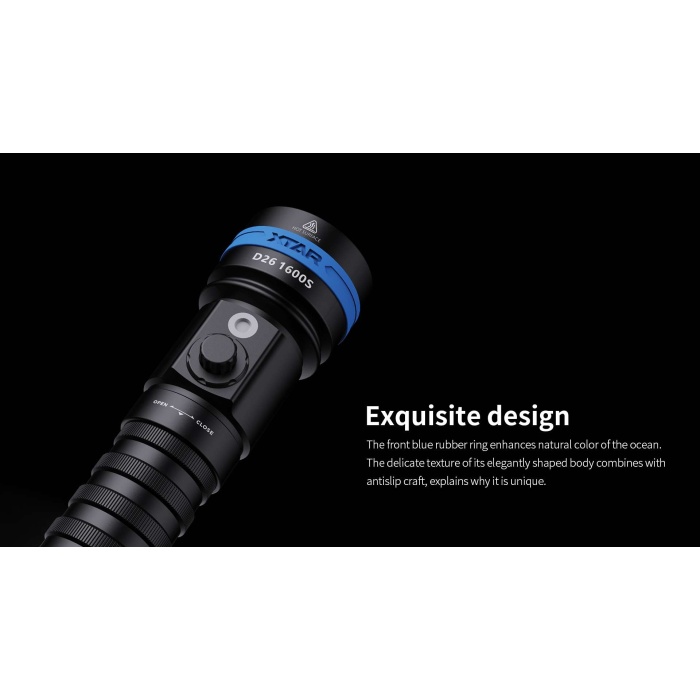 XTAR D26 1600S Dive Light