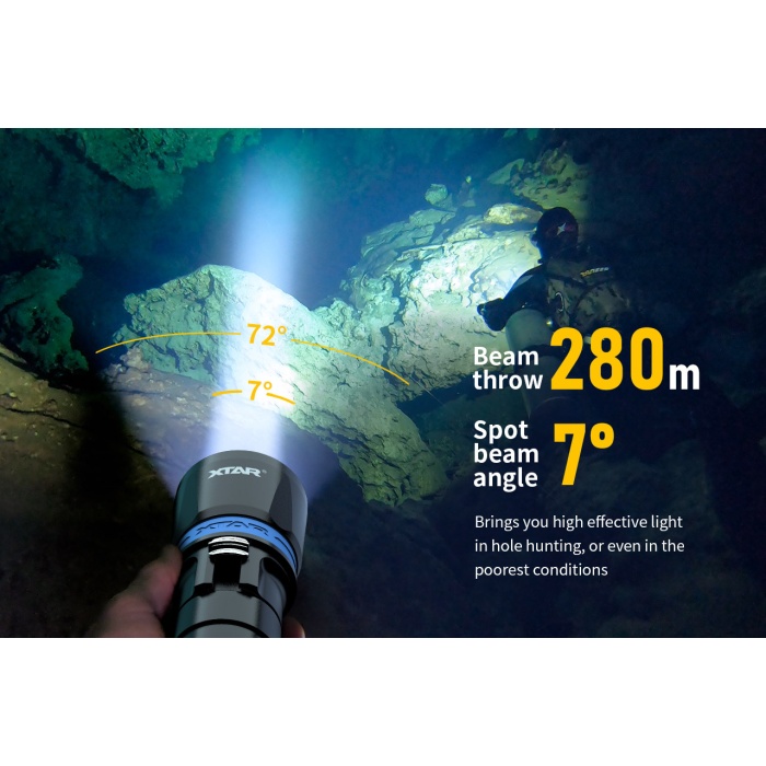 XTAR DS1 1000 lumen Dive Light