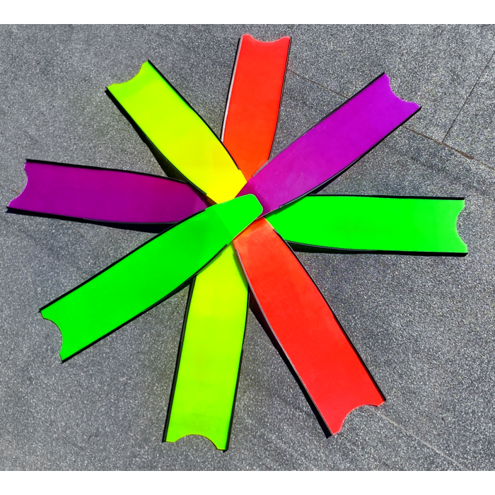Neon Red Ice Blades