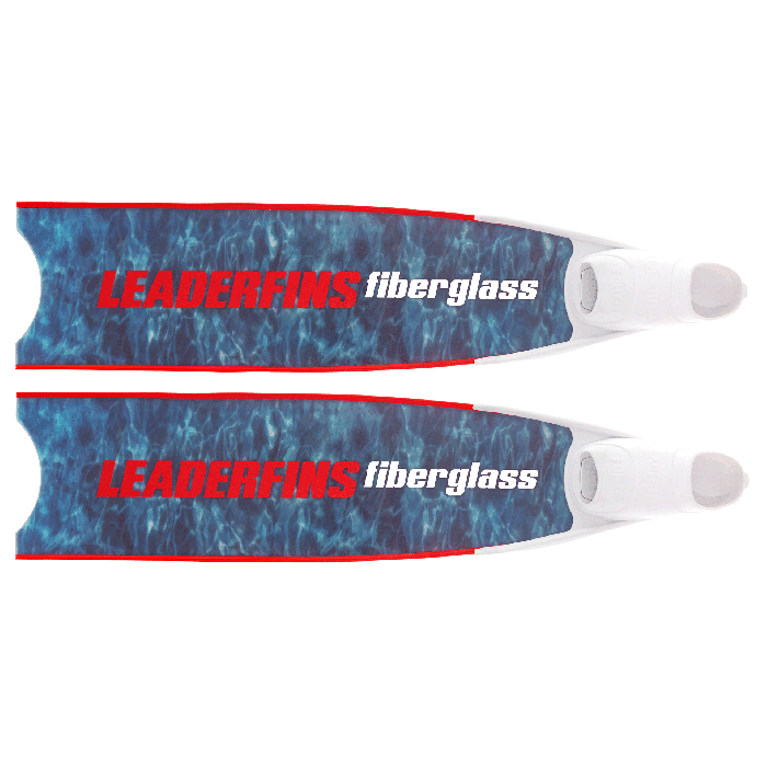 Blue Camo Bi-Fins