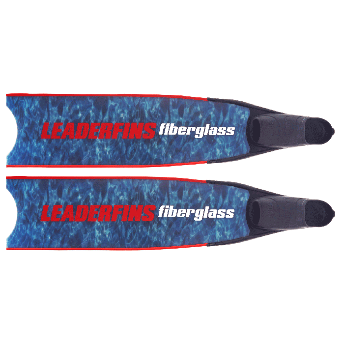 Blue Camo Bi-Fins
