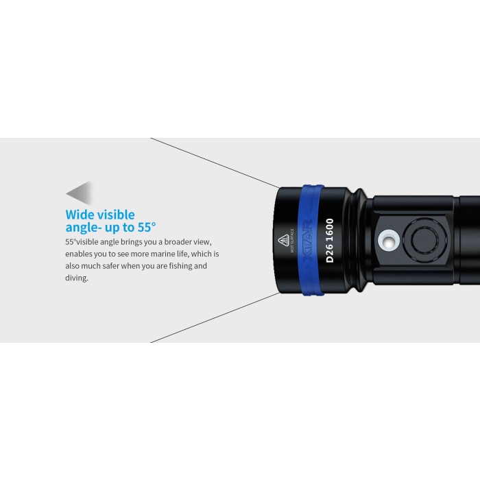 XTAR D26 1600 Diving Flashlight