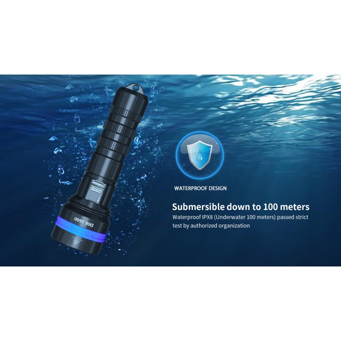 XTAR D06 1600 lumen Dive Light