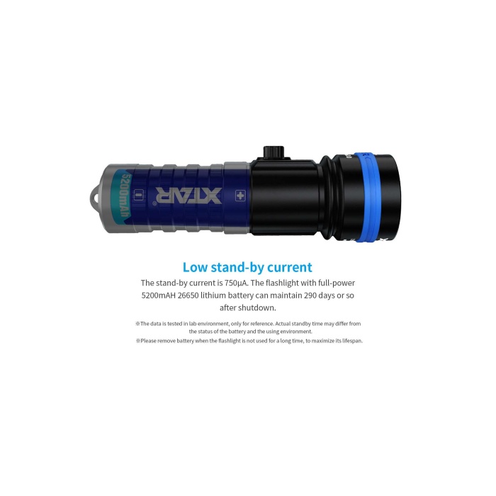 XTAR D26 1600 Diving Flashlight