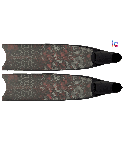 Red Camo Twill Bi-Fins Set