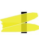Limited Edition Semitransparent Yellow Blades 2020-YELLOW-15-TRANSPARENT €110.00